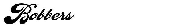 Bobbers font preview